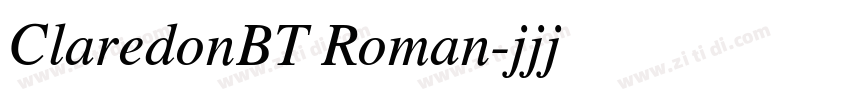 ClaredonBT Roman字体转换